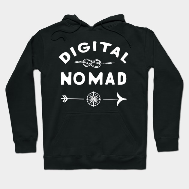 Digital nomad global Hoodie by LebensART